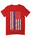 Big Flag USA American Police Support Blue Lives Matter Thin Line For men T Shirt