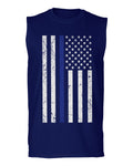 Big Flag USA American Police Support Blue Lives Matter Thin Line men Muscle Tank Top sleeveless t shirt