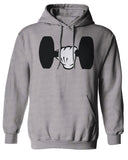 Funny Cool Workout weigths Lift Cartoon Glove Dumbells Dumbell Sweatshirt Hoodie