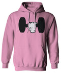 Funny Cool Workout weigths Lift Cartoon Glove Dumbells Dumbell Sweatshirt Hoodie