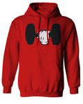 Funny Cool Workout weigths Lift Cartoon Glove Dumbells Dumbell Sweatshirt Hoodie