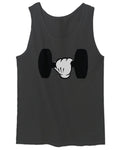 Funny Cool Workout weigths Lift Cartoon Glove Dumbells Dumbell men's Tank Top