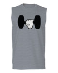 Funny Cool Workout weigths Lift Cartoon Glove Dumbells Dumbell men Muscle Tank Top sleeveless t shirt