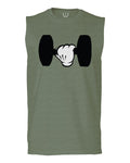 Funny Cool Workout weigths Lift Cartoon Glove Dumbells Dumbell men Muscle Tank Top sleeveless t shirt