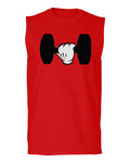 Funny Cool Workout weigths Lift Cartoon Glove Dumbells Dumbell men Muscle Tank Top sleeveless t shirt