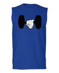 Funny Cool Workout weigths Lift Cartoon Glove Dumbells Dumbell men Muscle Tank Top sleeveless t shirt