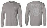 VICES AND VIRTUESS Hecho En Mexico Mexican Flag Coat of Arms Escudo Mexicano mens Long sleeve t shirt