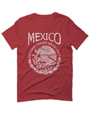VICES AND VIRTUESS Front Hecho En Mexico Mexican Flag Coat of Arms Escudo Mexicano For men T Shirt