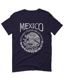 VICES AND VIRTUESS Front Hecho En Mexico Mexican Flag Coat of Arms Escudo Mexicano For men T Shirt