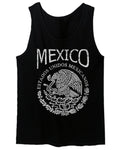 VICES AND VIRTUESS Front Hecho En Mexico Mexican Flag Coat of Arms Escudo Mexicano men's Tank Top