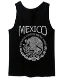 VICES AND VIRTUESS Front Hecho En Mexico Mexican Flag Coat of Arms Escudo Mexicano men's Tank Top