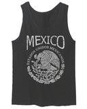 VICES AND VIRTUESS Front Hecho En Mexico Mexican Flag Coat of Arms Escudo Mexicano men's Tank Top