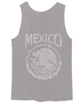 VICES AND VIRTUESS Front Hecho En Mexico Mexican Flag Coat of Arms Escudo Mexicano men's Tank Top