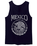 VICES AND VIRTUESS Front Hecho En Mexico Mexican Flag Coat of Arms Escudo Mexicano men's Tank Top