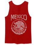 VICES AND VIRTUESS Front Hecho En Mexico Mexican Flag Coat of Arms Escudo Mexicano men's Tank Top