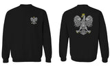 Poland Pride Vintage Style Retro Polish Eagle Flag Polska Soccer men's Crewneck Sweatshirt