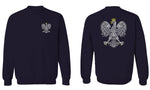 Poland Pride Vintage Style Retro Polish Eagle Flag Polska Soccer men's Crewneck Sweatshirt