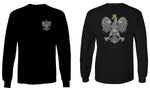 Poland Pride Vintage Style Retro Polish Eagle Flag Polska Soccer mens Long sleeve t shirt