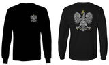 Poland Pride Vintage Style Retro Polish Eagle Flag Polska Soccer mens Long sleeve t shirt