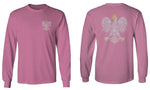 Poland Pride Vintage Style Retro Polish Eagle Flag Polska Soccer mens Long sleeve t shirt