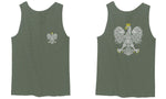 Poland Pride Vintage Style Retro Polish Eagle Flag Polska Soccer men's Tank Top