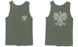 Poland Pride Vintage Style Retro Polish Eagle Flag Polska Soccer men's Tank Top