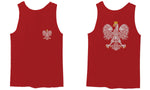 Poland Pride Vintage Style Retro Polish Eagle Flag Polska Soccer men's Tank Top