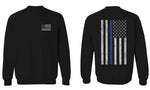 American Flag Thin Blue Line USA Police Support Lives Matter men's Crewneck Sweatshirt