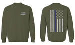 American Flag Thin Blue Line USA Police Support Lives Matter men's Crewneck Sweatshirt