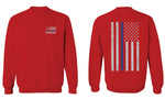 American Flag Thin Blue Line USA Police Support Lives Matter men's Crewneck Sweatshirt