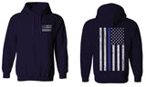 American Flag Thin Blue Line USA Police Support Lives Matter Sweatshirt Hoodie