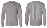 American Flag Thin Blue Line USA Police Support Lives Matter mens Long sleeve t shirt