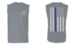 American Flag Thin Blue Line USA Police Support Lives Matter men Muscle Tank Top sleeveless t shirt