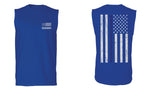 American Flag Thin Blue Line USA Police Support Lives Matter men Muscle Tank Top sleeveless t shirt