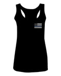American Flag Thin Blue Line USA Police Support Lives Matter  women's Tank Top sleeveless Racerback
