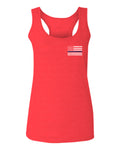 American Flag Thin Blue Line USA Police Support Lives Matter  women's Tank Top sleeveless Racerback