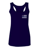 American Flag Thin Blue Line USA Police Support Lives Matter  women's Tank Top sleeveless Racerback