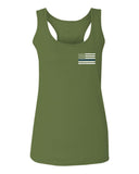 American Flag Thin Blue Line USA Police Support Lives Matter  women's Tank Top sleeveless Racerback