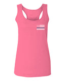 American Flag Thin Blue Line USA Police Support Lives Matter  women's Tank Top sleeveless Racerback