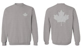 Canadian Maple Leaf Flag Canada Pride Vintage Style men's Crewneck Sweatshirt