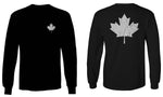 Canadian Maple Leaf Flag Canada Pride Vintage Style mens Long sleeve t shirt