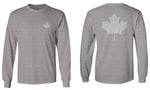 Canadian Maple Leaf Flag Canada Pride Vintage Style mens Long sleeve t shirt