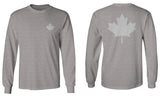 Canadian Maple Leaf Flag Canada Pride Vintage Style mens Long sleeve t shirt