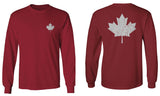 Canadian Maple Leaf Flag Canada Pride Vintage Style mens Long sleeve t shirt