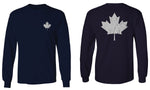 Canadian Maple Leaf Flag Canada Pride Vintage Style mens Long sleeve t shirt