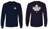 Canadian Maple Leaf Flag Canada Pride Vintage Style mens Long sleeve t shirt