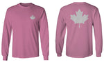 Canadian Maple Leaf Flag Canada Pride Vintage Style mens Long sleeve t shirt