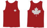 Canadian Maple Leaf Flag Canada Pride Vintage Style men's Tank Top