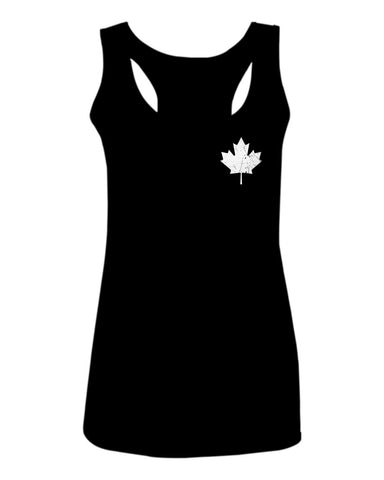 Canadian Maple Leaf Flag Canada Pride Vintage Style  women's Tank Top sleeveless Racerback