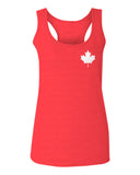 Canadian Maple Leaf Flag Canada Pride Vintage Style  women's Tank Top sleeveless Racerback